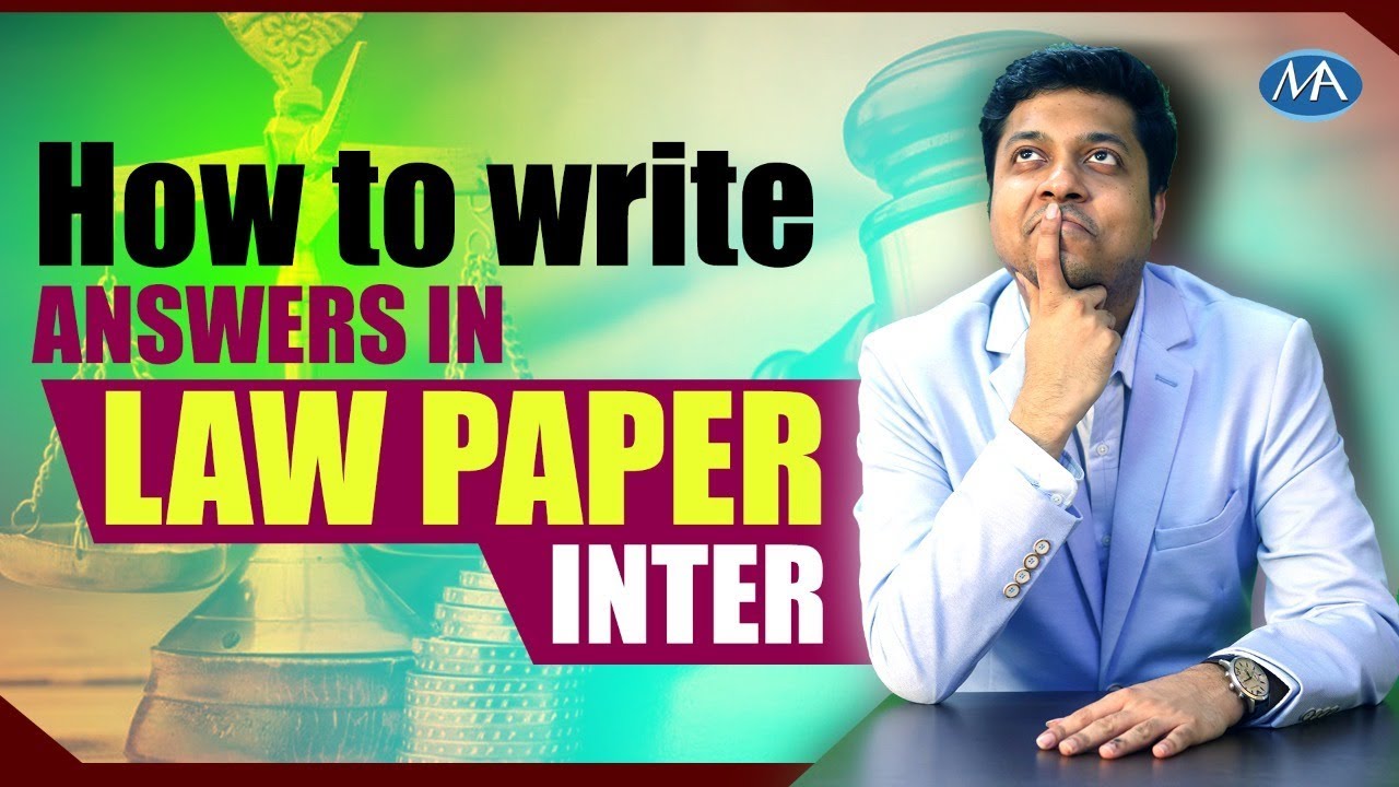 How to write answer in law paper in CA CS CMA II CA CS CMA Inter