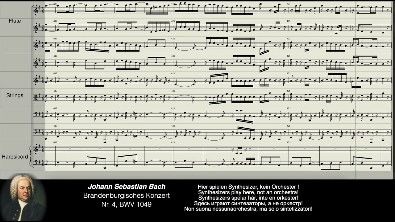 Bach Digital: Brandenburgisches Konzert Nr.4, BWV 1049