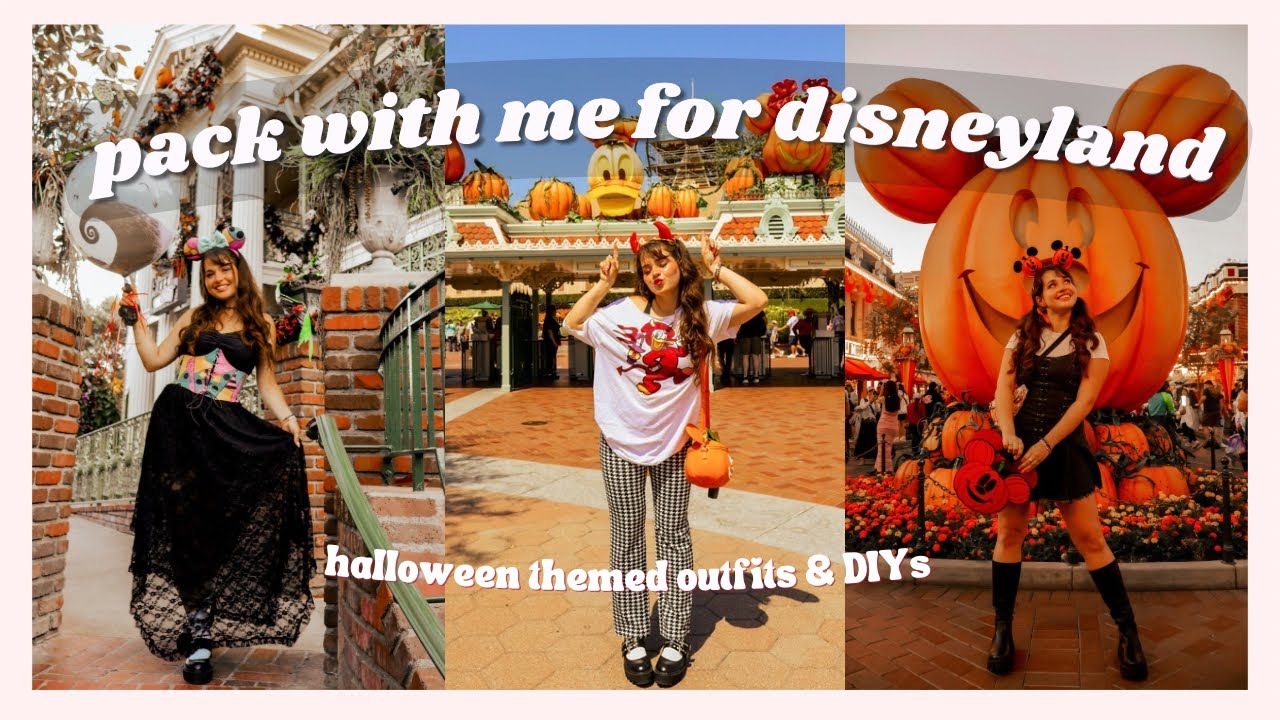 pack with me for a halloween trip to Disneyland!!