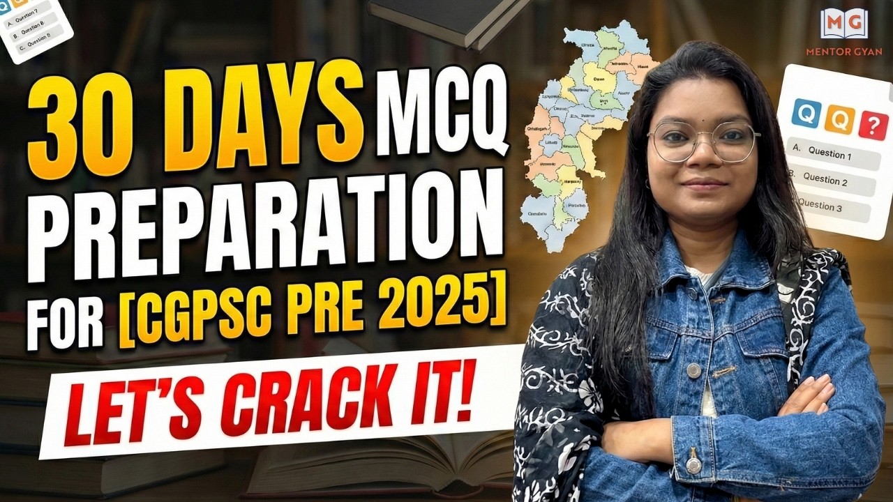 🔥 Language | CGPSC Prelims 2025 | 30 Days MCQ Series 📝⏳