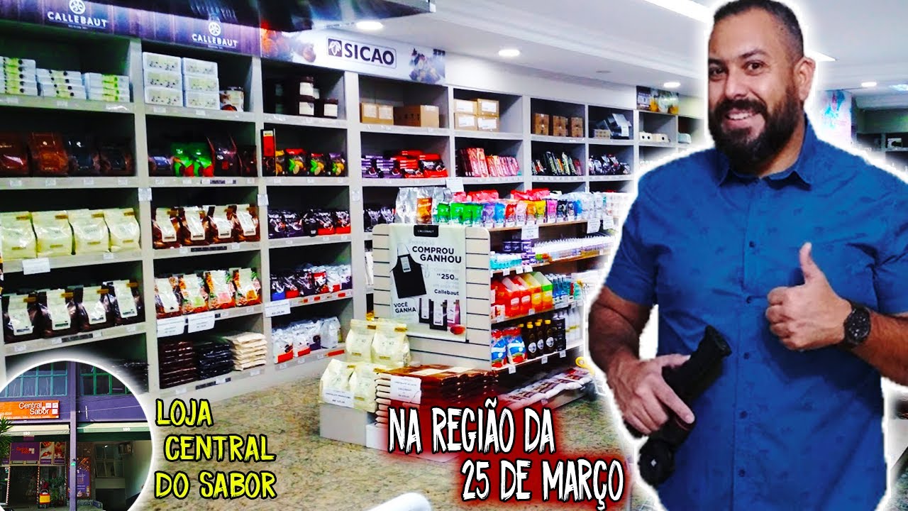 Tudo para confeitaria loja Central do Sabor na região da 25 de março
