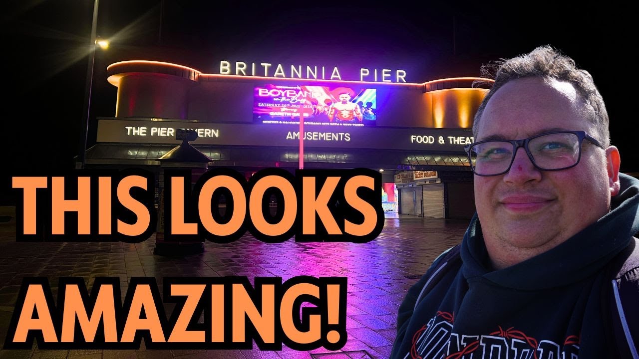 Great Yarmouth at Night! | Britannia Pier Makeover Finally Complete! | October 2025