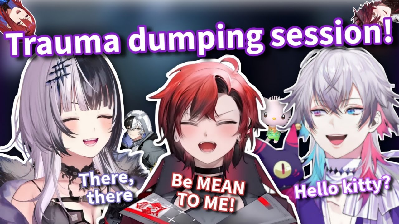 Just a trauma DUMPING and HELLO KITTY SESSION with Shiori, Bettel and Flayon!【Hololive EN】