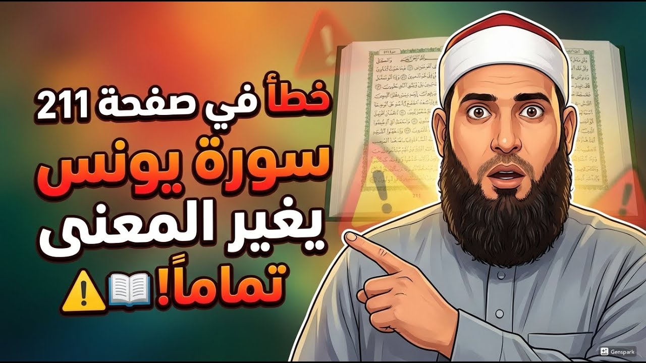 خطأ فى التلاوة في صــ211 بسورة يونس يغير المعنى تماماً! ⚠️📖