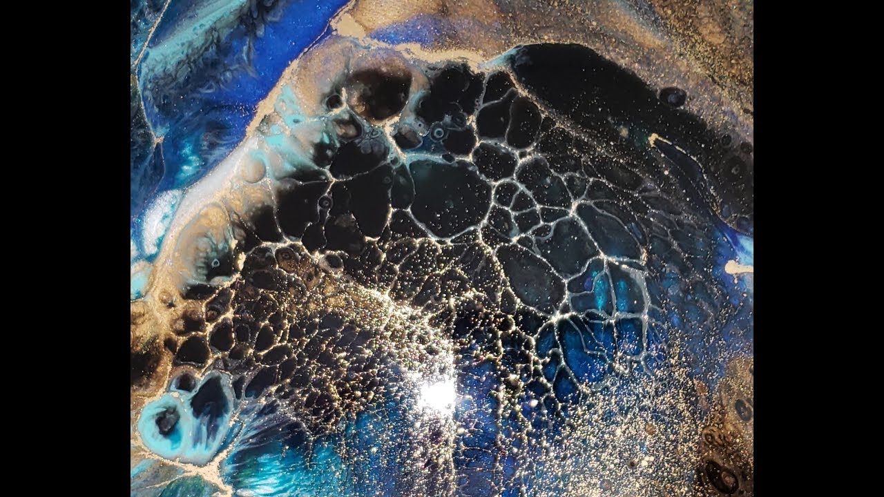 Epoxy Resin Abstract Swipe Painting