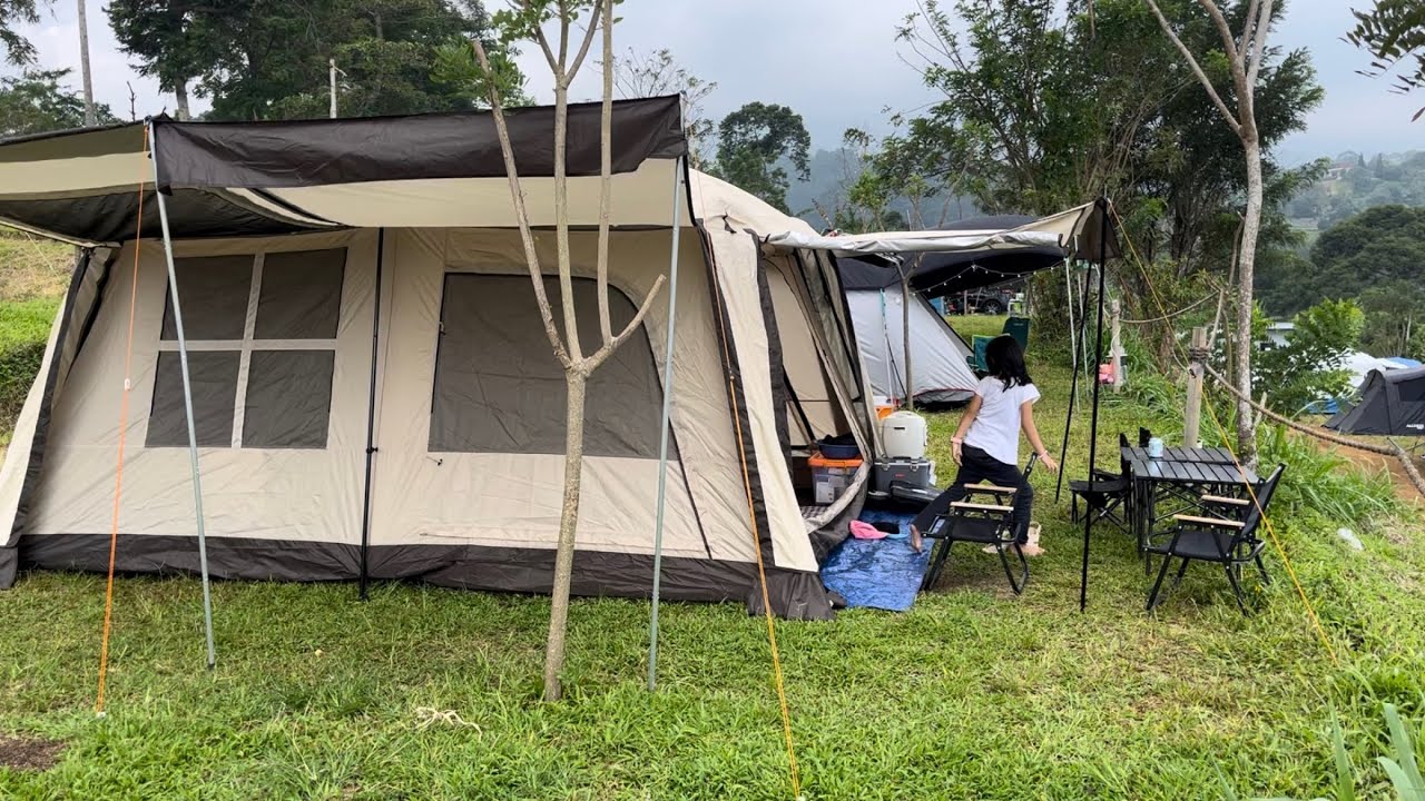 Timelapse Setup Tenda Alltrek Tentastic Pro Large | Tiara Camp, Puncak, Bogor