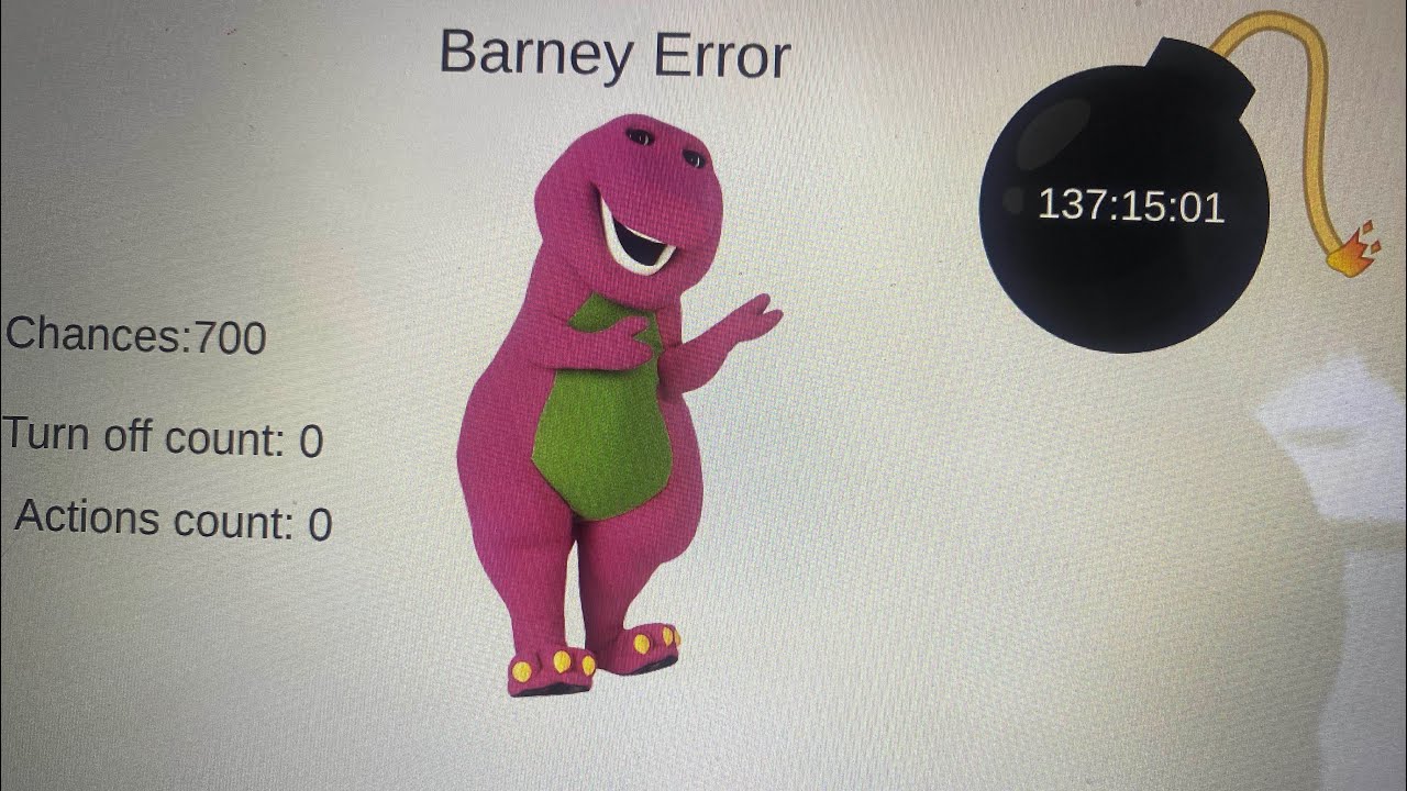 Barney Error (Gavin Error 5) part 1)