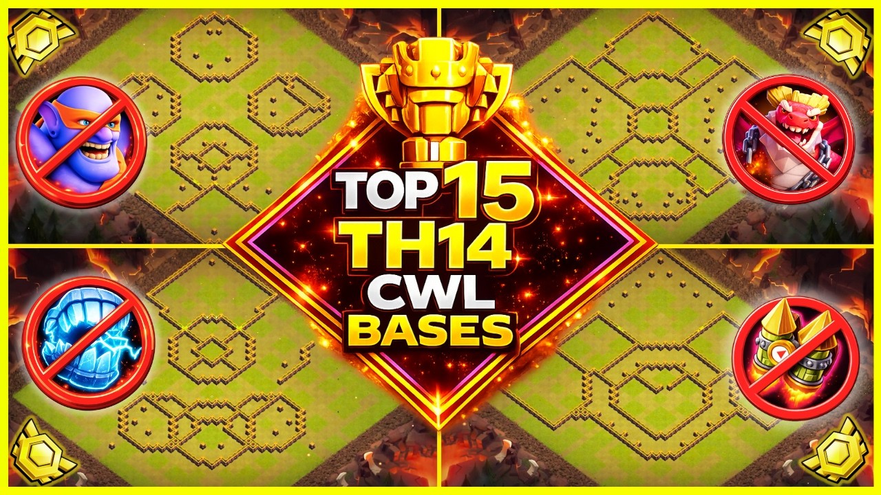 🏆 TOP 15 WORLD BEST TH14 War Base With Link | Th14 Cwl Base With Link | Th14 Legend Base | 2026