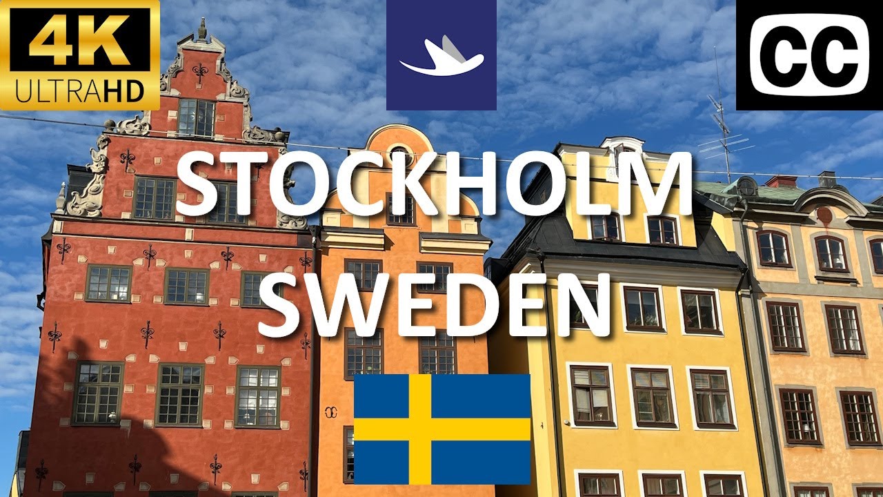 🇸🇪 Stockholm, Sweden - Gamla Stan, The Royal Palace, Stortorget, City Hall (4K, CC)
