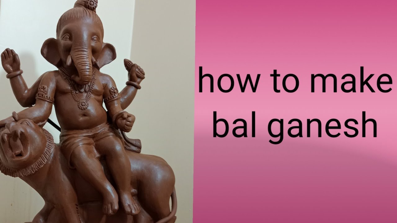 How to make ganesha idol.ganesha murti  kaise banaye.