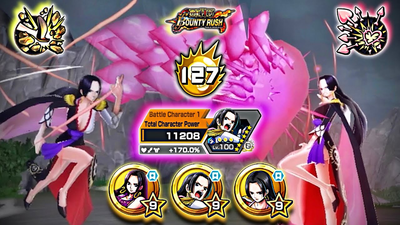 Stampede Boa Hancock with [Triple Hancock Medal Set] Showcase | One Piece Bounty Rush
