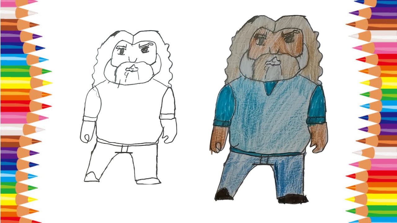 How To Draw Steve From The Minecraft Movie😀|| Jack Black || Drawing and Coloring for Kids