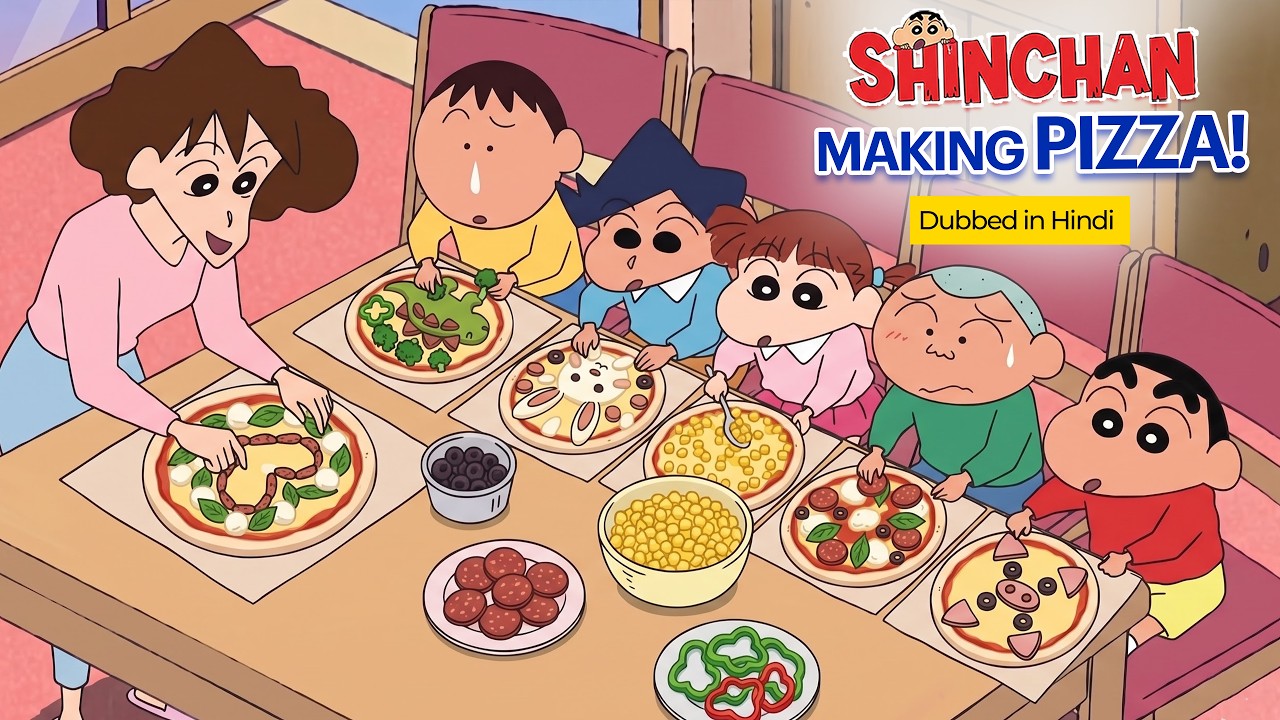 Shinchan's Homemade Pizza Party with Friends | Parody (13+)