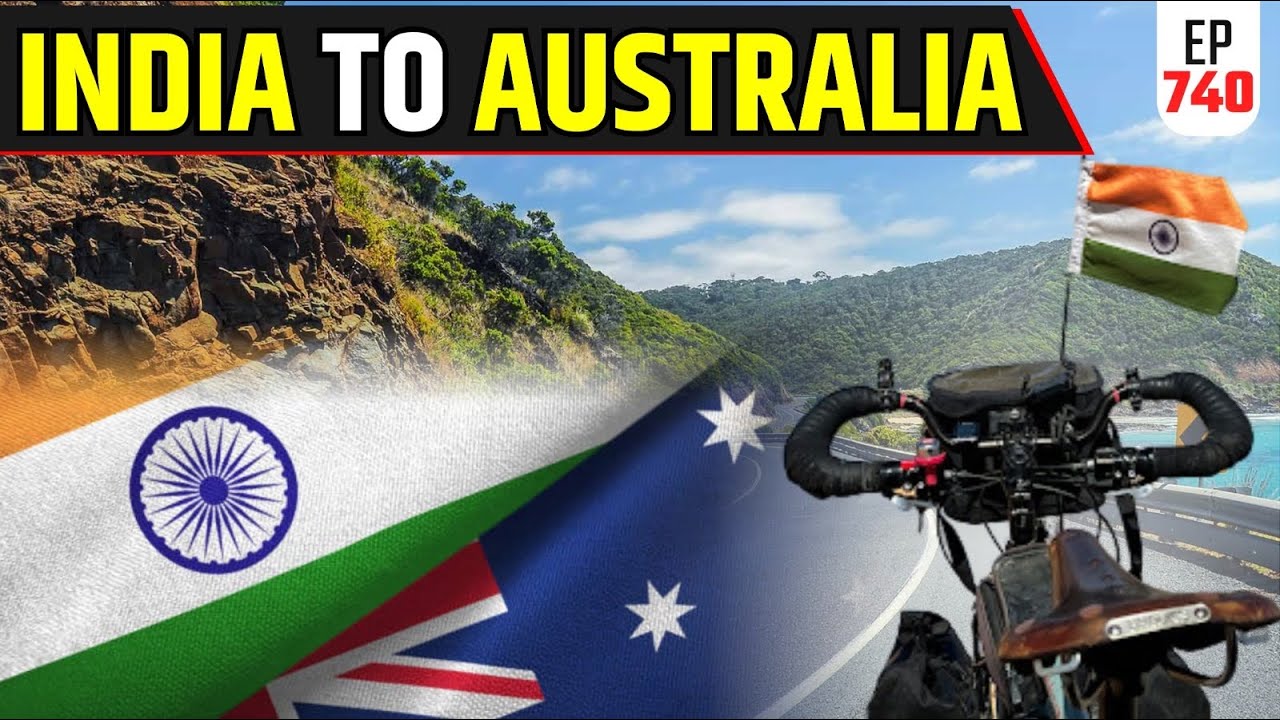 Indian Cyclist Battling in Australia's Outback