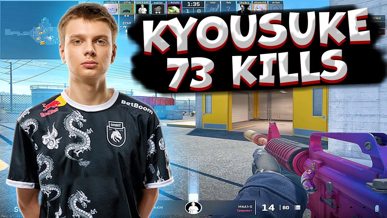 KYOUSUKE (cemen_bakin) ДЕЛАЕТ 73 ФРАГА НА ФЕЙСИТЕ!! ИГРАЕТ ОЧЕНЬ ПОТНУЮ КАТКУ С ДОПАМИ!! CS2