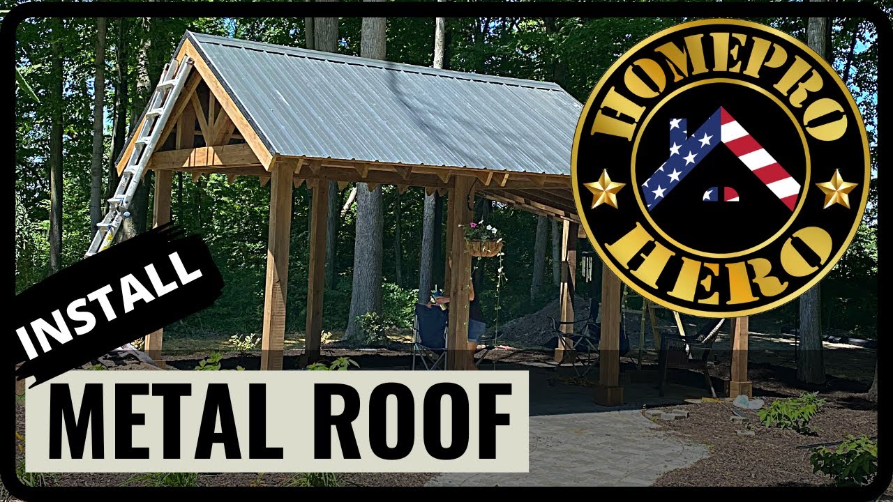 Can YOU Install a Metal Roof Yourself?  Pavillion | DIY