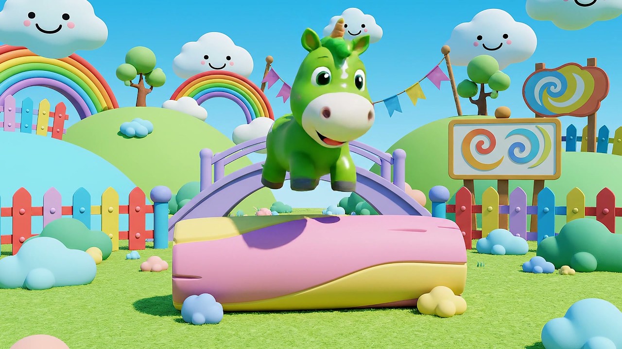 Five Little Toy Horses Gallop Gallop Gallop | Horse Song & Counting Rhyme for Kids