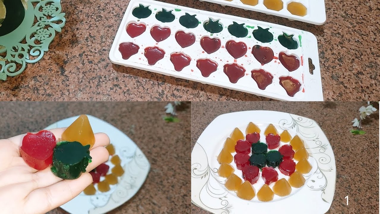 طريقه عمل الجيلي بالفواكه جيلي هتعملي للاولاد بكل الاشكال ممتاز جدا