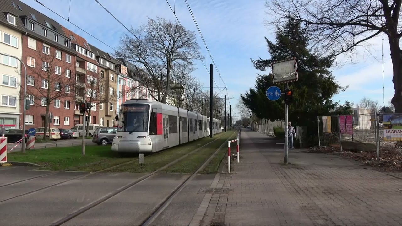 Straßenbahn Düsseldorf | Witzelstraße | Rheinbahn Siemens NF6 & NF8U | 2017
