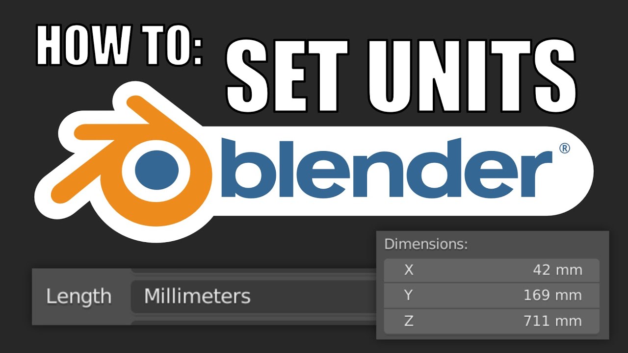 Как установить единицы измерения в Blender и сохранить настройки по умолчанию