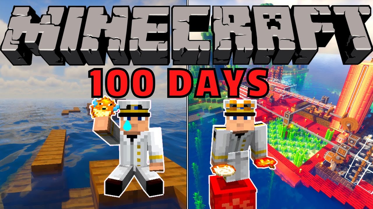 I Survived 100 Days on a DESERTED DESSERTED ISLAND with THE CREATE MOD in Hardcore Minecraft