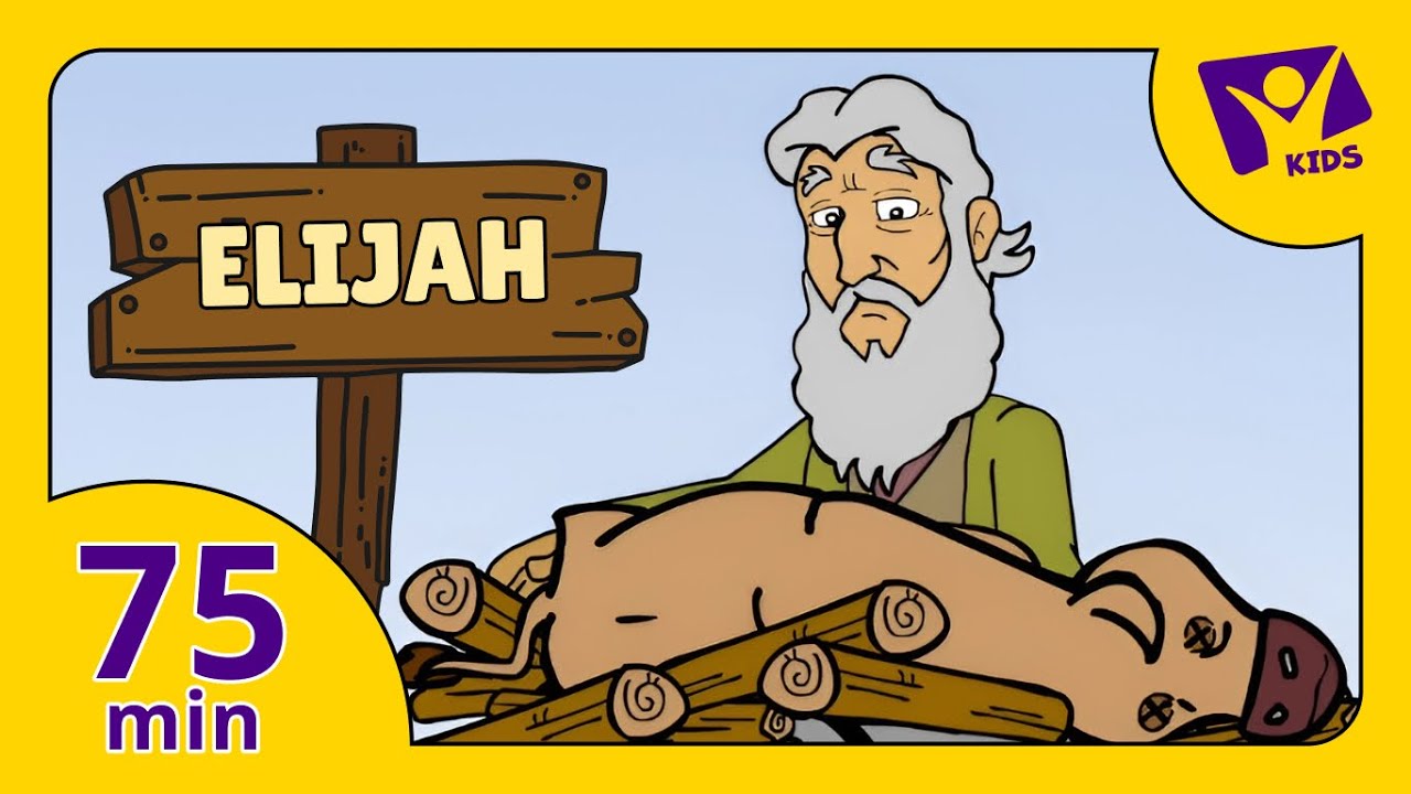 Story about Elijah (PLUS 15 More Cartoon Bible Stories for Kids)