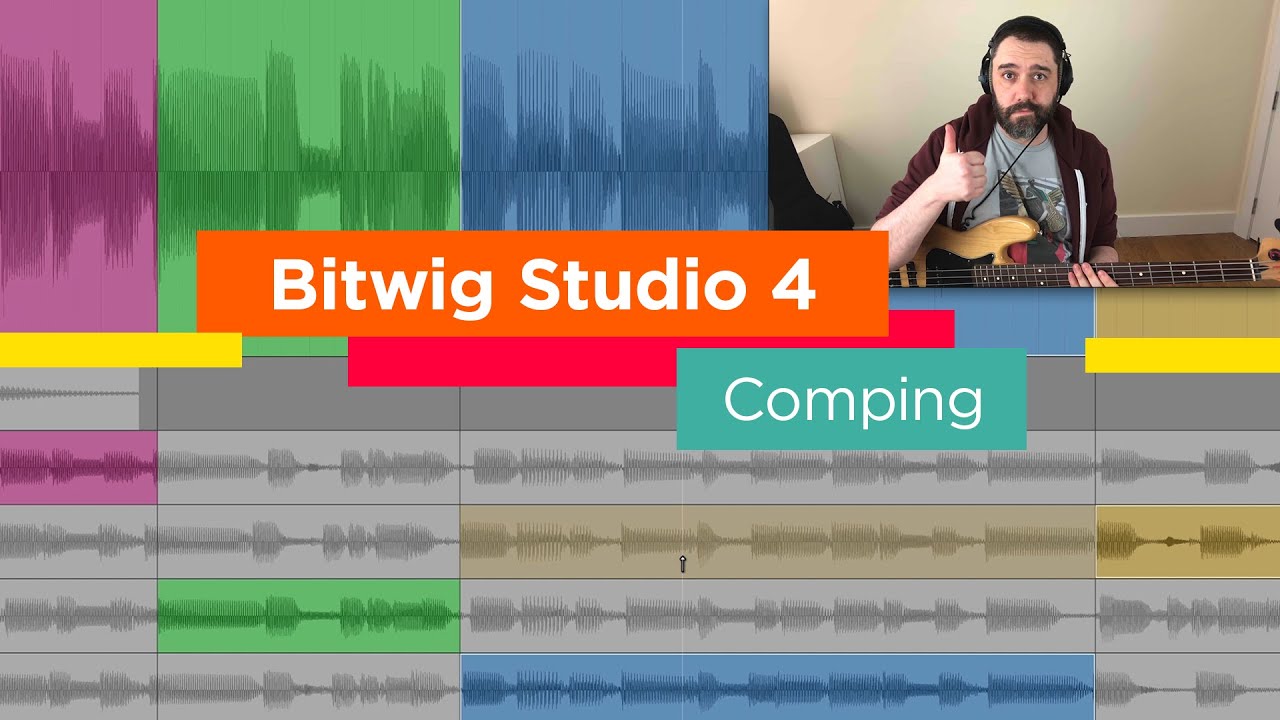 Comping in Bitwig Studio 4