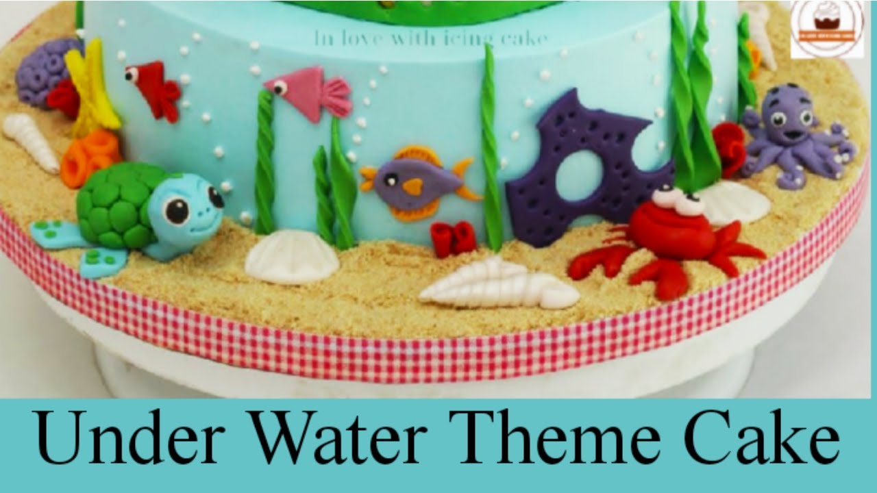 Under The Sea Cake Tutorial | Ocean Theme Cake |Beach Cake| Whipped Cream Cake|