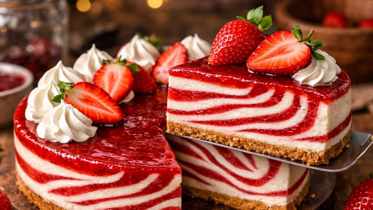 Dieser Zebra Cheesecake ist meine neue Obsession! Und er ist so einfach! 🍰🔥