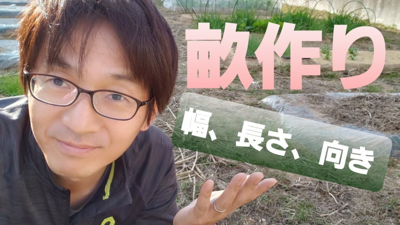 畝づくり🌿畝の幅、長さ、方向の決め方