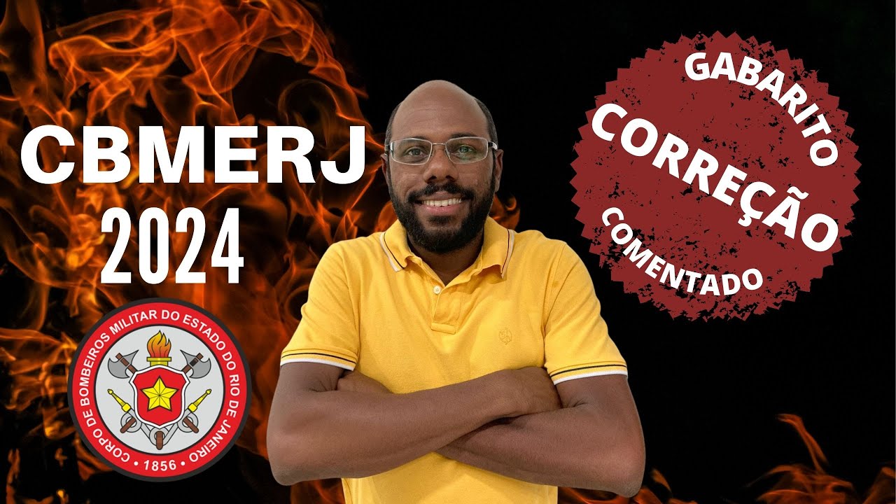 #cbmerj #bombeiros Correção de Prova - CBMERJ 2024