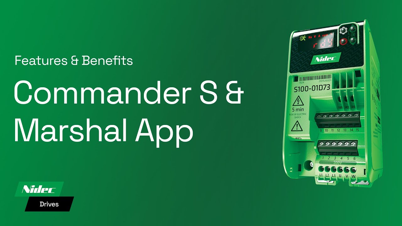 Commander S Micro AC Drive & Marshal App Features & Benefits | Nidec Drives | Control Techniques