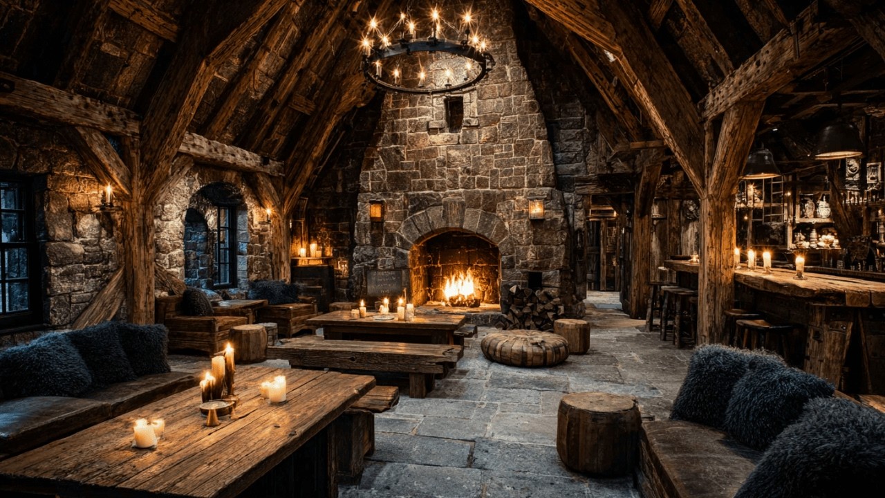 Cozy Medieval Tavern Ambience | Relaxing Celtic Music for Quiet Evenings