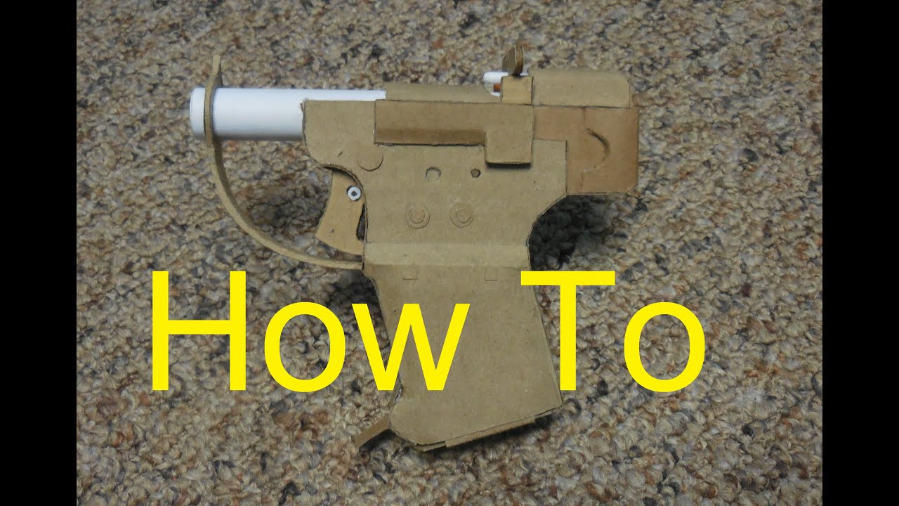 Как сделать картонный пистолет FP-45 Liberator