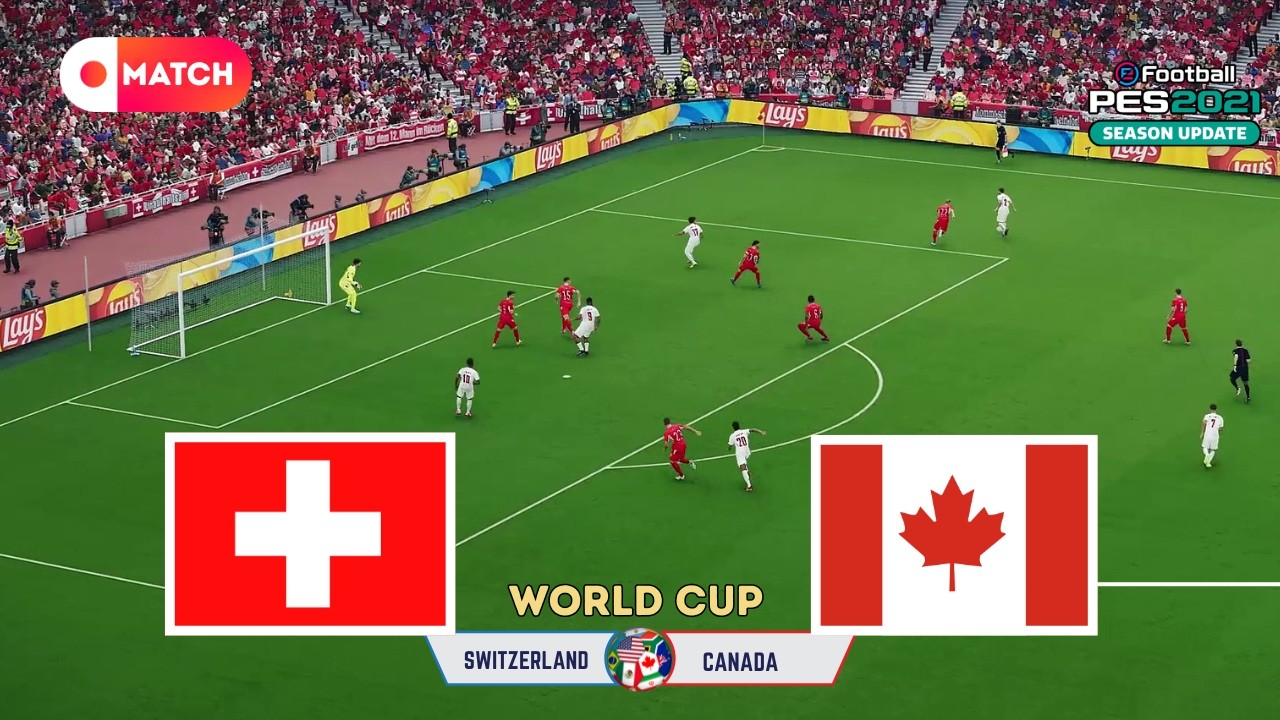 Switzerland vs Canada | World Cup 2026 Simulation | eFootball PES 21 Realistic Gameplay