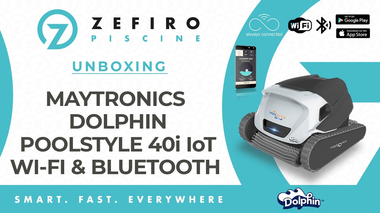 UNBOXING Dolphin Poolstyle 40i IoT Robot Pulitore Elettrico Piscina | ZefiroPiscine