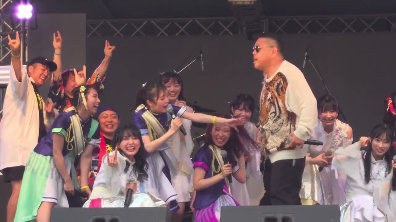 「抱きしめてアンセム」TEAM SHACHI✕ばってん少女隊✕DJダイノジ　城島高原アンダーザスクリーム2023　2023.08.27
