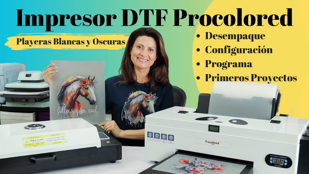 Impresora DTF Procolored: Desempaque, Configuración y Primeros Personalizados en Camisetas Oscuras