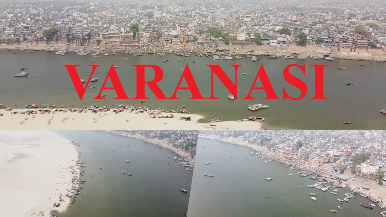 Varanasi Ghats & City Drone shots | Banaras | Aerial view