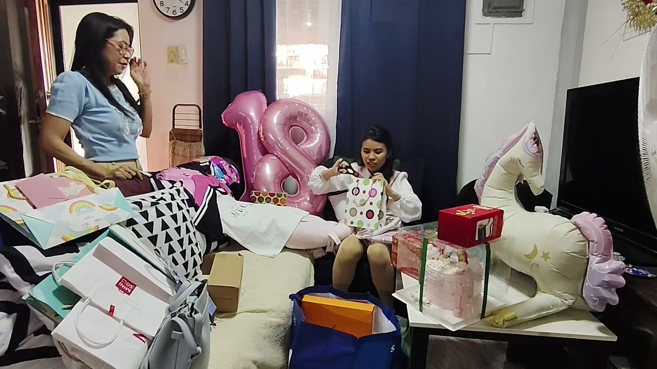 Unboxing joy! 🎁✨ Angel Nazarene 18th Birthday #Mar092026