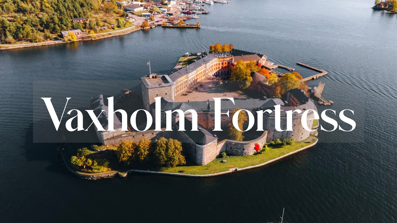 VAXHOLM FORTRESS | Sweden by Drone in 4K - DJI Mavic Air 2