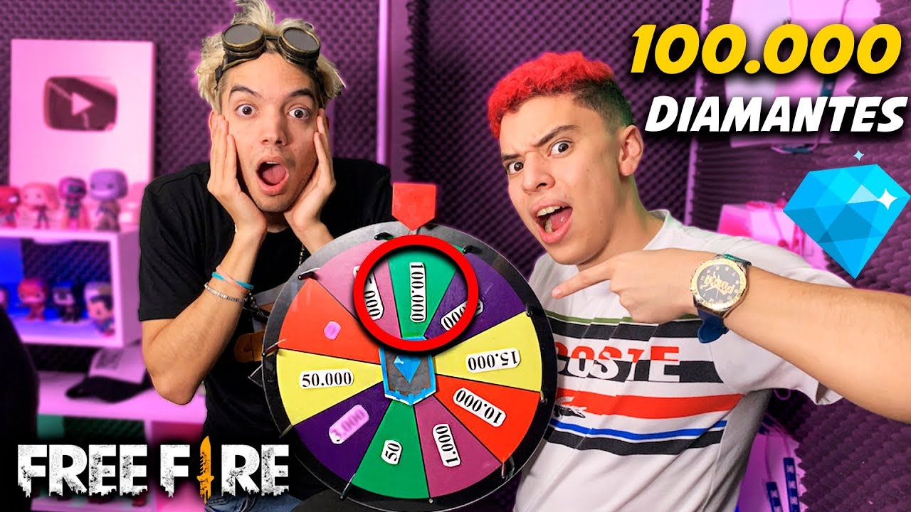 COMPRAMOS LOS DIAMANTES DE FREE FIRE QUE CAIGAN EN LA RULETA EXTREMA
