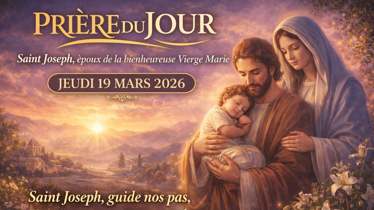 Prière du Jour en musique - Saint Joseph | 19 mars 2026 | CantiquesDuciel | Lyrics