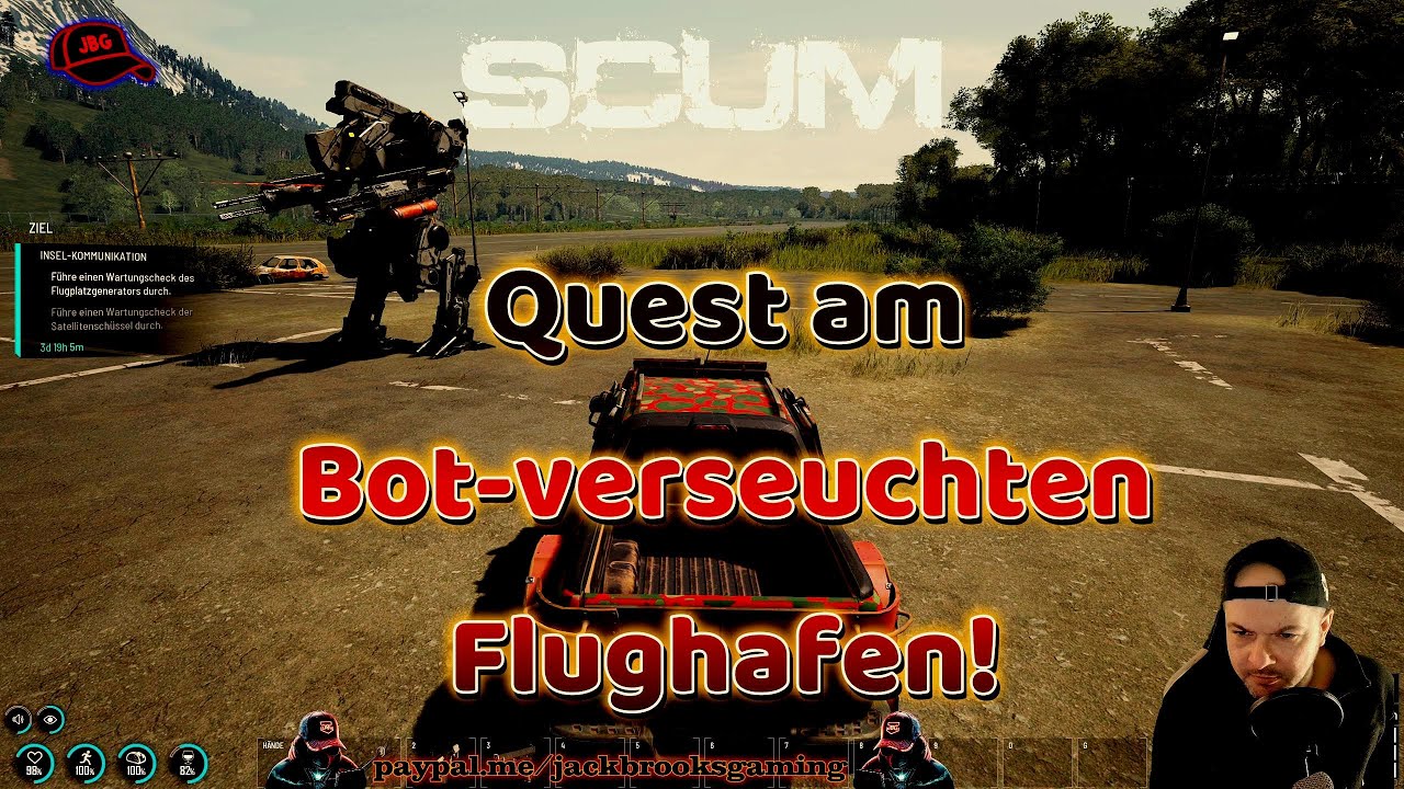 SCUM | Quest am Flughafen mit wütenden Bots!