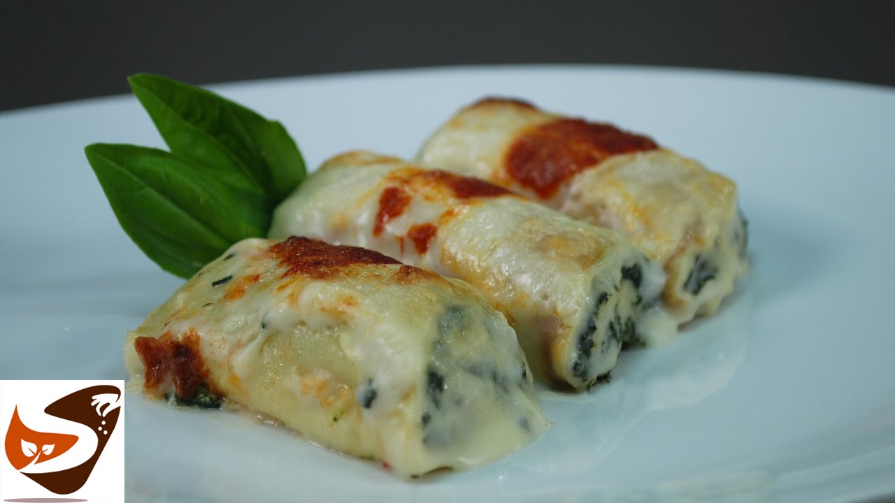 Crepes salate: ricotta e spinaci - primi piatti al forno (spinach crespelle fiorentina)