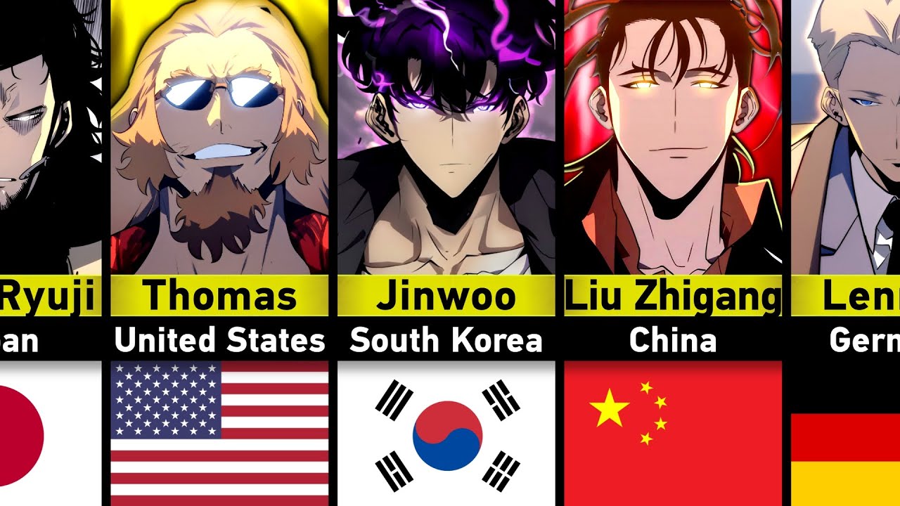 NATIONALITIES OF HUNTERS IN SOLO LEVELING | SOLO LEVELING HUNTER RANKS