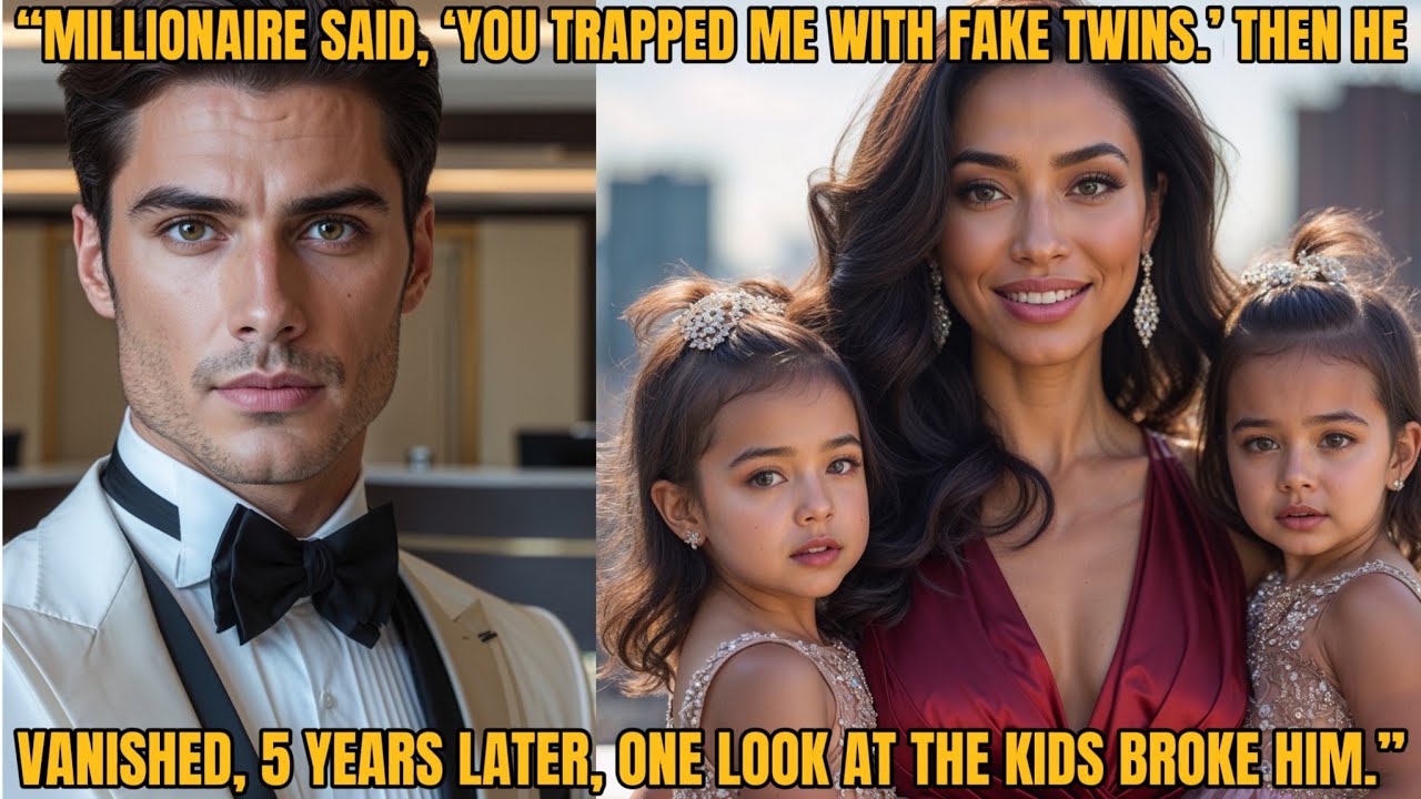 Millionaire said, “You trapped me with fake twins.” Then he vanished. Five years later, one look