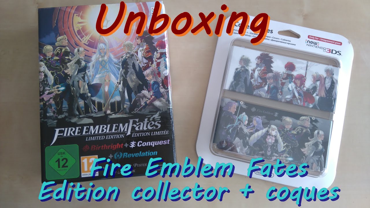 [Unboxing] Fire Emblem Fates - Edition Collector et Cover Plates