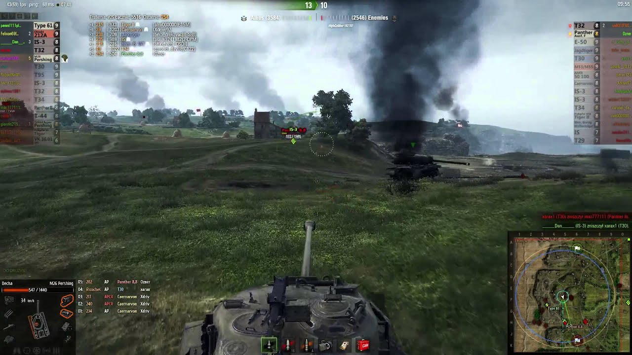 WoT - Decha i Pershing ( uwaga geld!1oneeleven)
