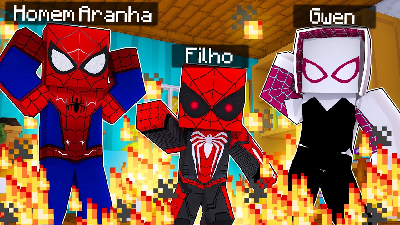 Who's Your Family? O FILHO DO HOMEM ARANHA FICOU DO MAL NO MINECRAFT ‹‹ P3DRU ››